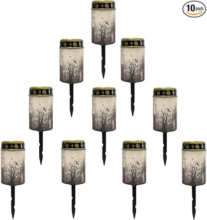Halloween Branches Solar Garden Lights Outdoor Waterproof Halloween Decor Pathway Lights Solar Powered,Solar Stake Lights for Yard Patio Driveway Lights Outdoor Landscape Lighting