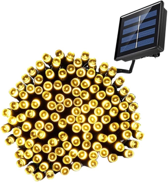 Uonlytech Solar LED String Lights Outdoor Warm White Decorative Lamps for Garden Lawn Patio Xmas Wedding Party | Lumora