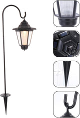 Toyvian Solar Courtyard Lawn Light Hexagonal Vintage Solar Pathway Lamp Waterproof Outdoor Garden Decorative Yellow | Lumora
