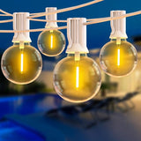 100ft 2-Pack Outdoor String Lights,Dimmable G40 LED String Lights with 52 Shatterproof Clear Bulbs UL Approval | Lumora