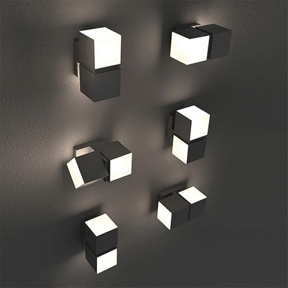 LUTEC Cuba 3000K 1100LM LED Porch Wall Light Outdoor, Modern Exterior Lights Fixture Wall Sconce, Waterproof Front Door Wall Lighting Wall Lantern for House, Patio, Garage, Entryway-Grey