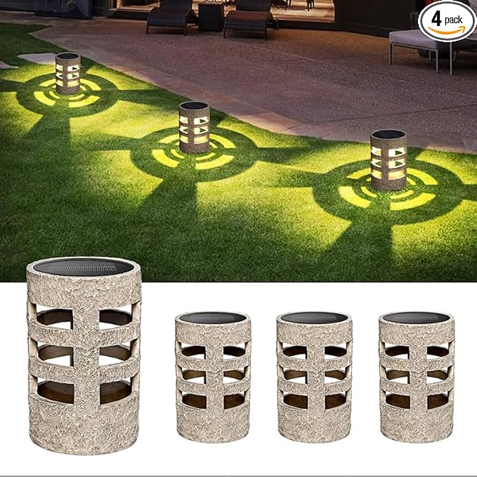 2-Pack Solar Pathway Lights Outdoor – Waterproof LED Garden Yard Lamps for Walkway, Lawn & Landscape Décor – Auto On/Off, Dusk to Dawn, Solar Powered Lighting for Driveway & Patio (4)