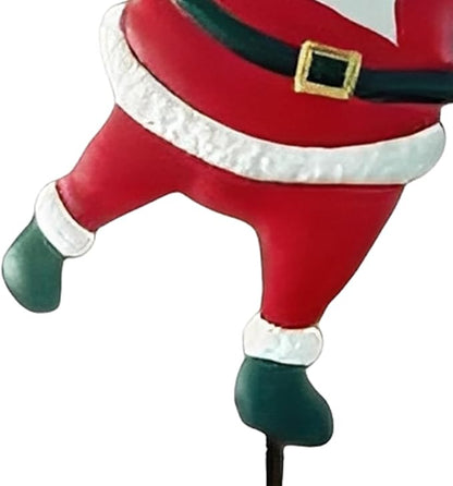 Christmas Santa Solar Kettle Lights Garden Lawn Decorative Lights, Santa Claus Ground Lamp Yard Decoration,Lamp Solar LED Night Light Outdoor Gardens Decor for Christmas Decorations