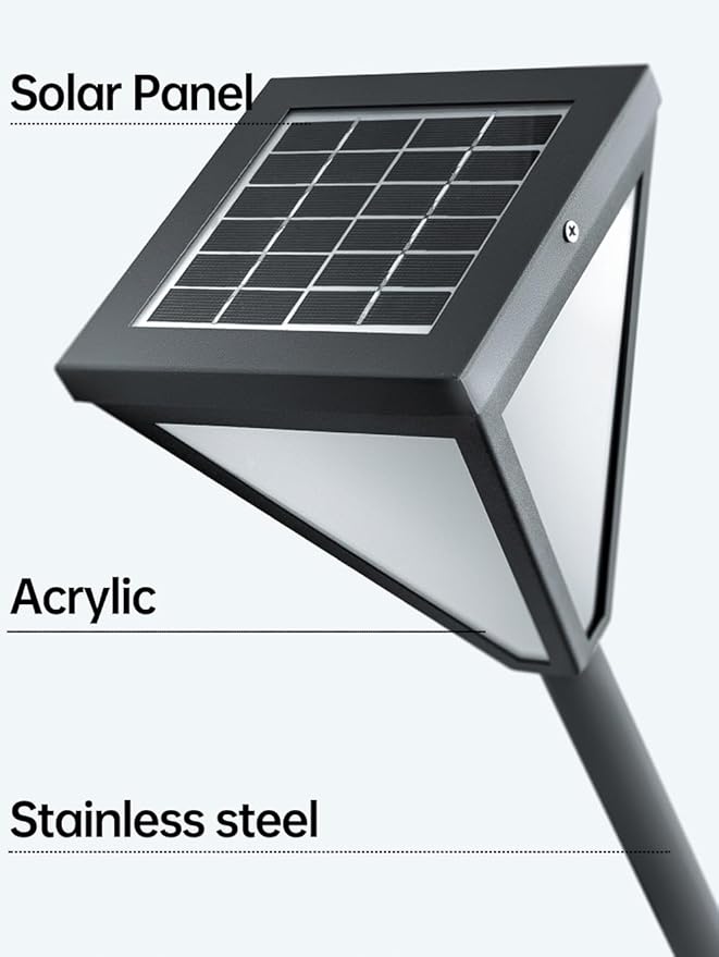 Solar Pathway Light Outdoor Solar Powerd Garden Lights External IP65 Waterproof Landscape Lighting Auto On/Off Solar Yard Lights for Lawn Patio Walkway Driveway Decor