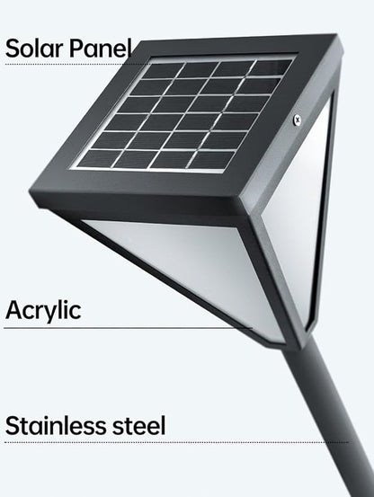 Solar Pathway Light Outdoor Solar Powerd Garden Lights External IP65 Waterproof Landscape Lighting Auto On/Off Solar Yard Lights for Lawn Patio Walkway Driveway Decor