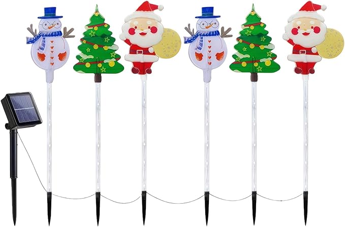 Pack of 6 Easy Installion Solar Ground Lights Easy Push Into Soil for Instants Festival Ambiances in Yard and | Lumora