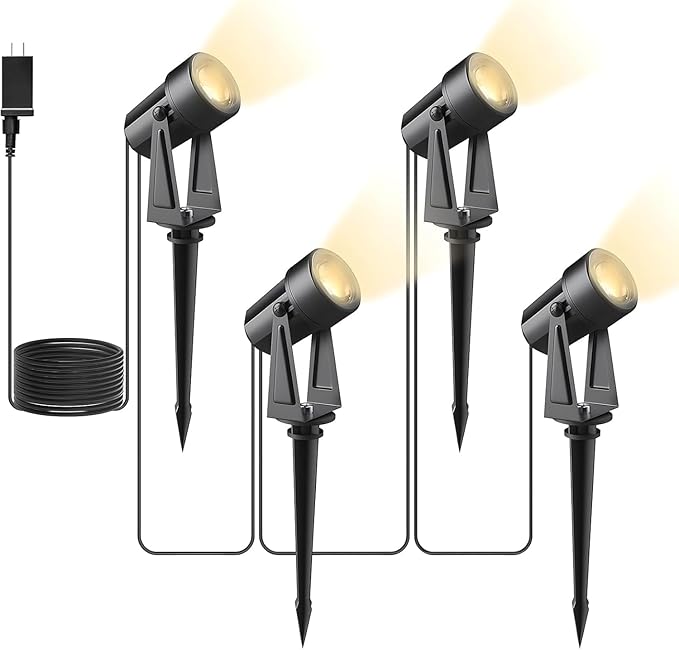 Svater 25 FT Outdoor String Lights 2W + 4 Pack Landscape Lighting | Lumora