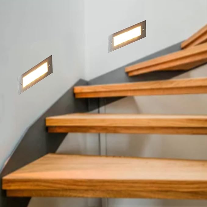 Garosa 12LED,Water Proof Stainless Steel Stair Lights,Outdoor Landscape Lights for Fences,Stairs,Balconies | Lumora