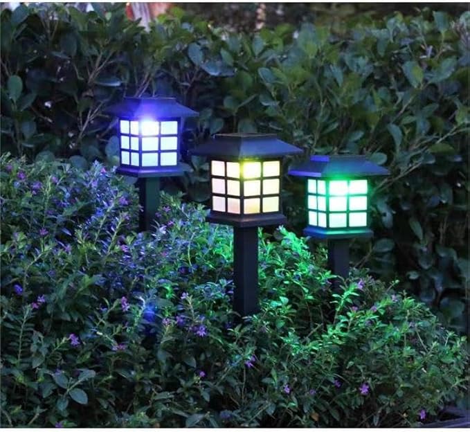 Generic LED Solar Outdoor Lights Waterproof Solar Garden Lights with 10 Hours Lighting for Patio, Yard, Garden, Landscape, Path (White Light, 2Pack), dj003xgd