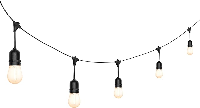 LEDVANCE 24-ft Outdoor String Lights, Edison Shatterproof S14 Bulbs, Linkable, String Lights for Outside/Indoor | Lumora