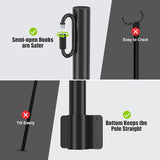 Suchtale Wall Mounted String Light Pole, Fence Extender with Clip and Bracket,Outdoor String Lights Hangers, Wall | Lumora