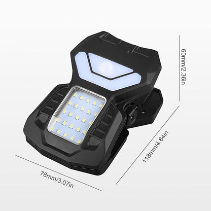 Clip on Solar Lights Outdoor - Waterproof Motion Sensor Outdoor Lights - Lamp with 3 Modes for Farm Gutter Deck Pathway Stairs Backyard Walkway Flower Bed Step Driveway Garage Camping