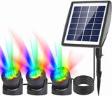 Zerodis Solar Outdoor In Ground Lights LED Solar Pathway with 3 Adjustable Heads for Landscape and Yard Use Garden | Lumora