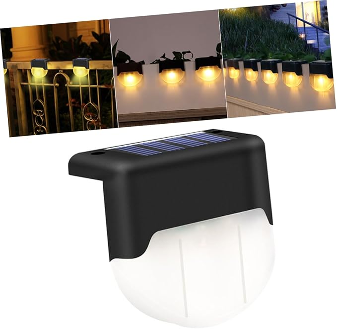 1pc Solar Power Led Stair Lamp Warm Light Handrail and Fence Light for Outdoor Use Easy Installation Design for | Lumora