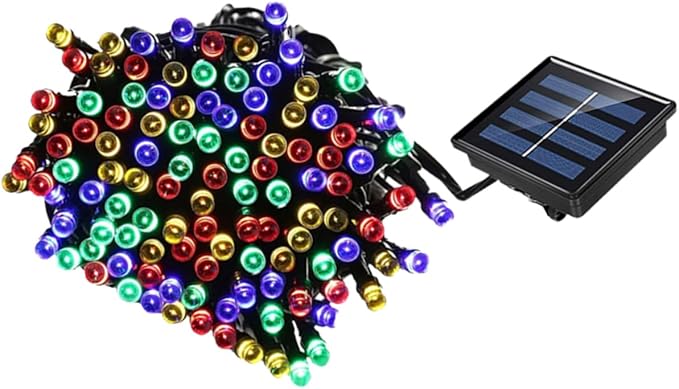Solar Led String Lights Led Beads Outdoor Decorative Lighting for Garden Lawn Trees Color Options | Lumora