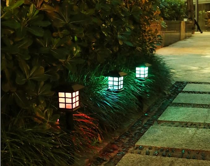 2Pcs Solar Garden Lights Outdoor Color Changing Decorative Ball Solar Lights for Patio/Lawn/Yard/Path/Christmas