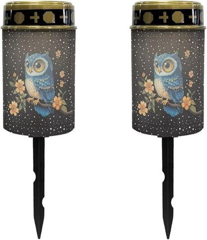 Owl Solar Garden Lights Solar Lights Garden Lights,Outdoor Garden Solar Powered Light Decor for Garden Yard Patio Pathway Waterproof Solar Lights Outdoor