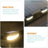 2pcs Solar Stair Lights Outdoor LED Step Lamps with High-Conversion Panels for Garden Decks Fence Handrail | Lumora
