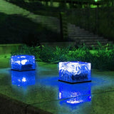 Solar Ice Glass Light,2 Packs Solar Powered Garden Lights, Waterproof IP68 Outdoor Table & Path Lights, Decorative | Lumora