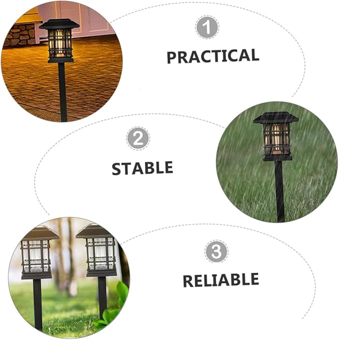 1set Outdoor Landscape Lights Solar Led Lights Pathway Lighting Solar-Powered Long-Life Energy-Saving | Lumora