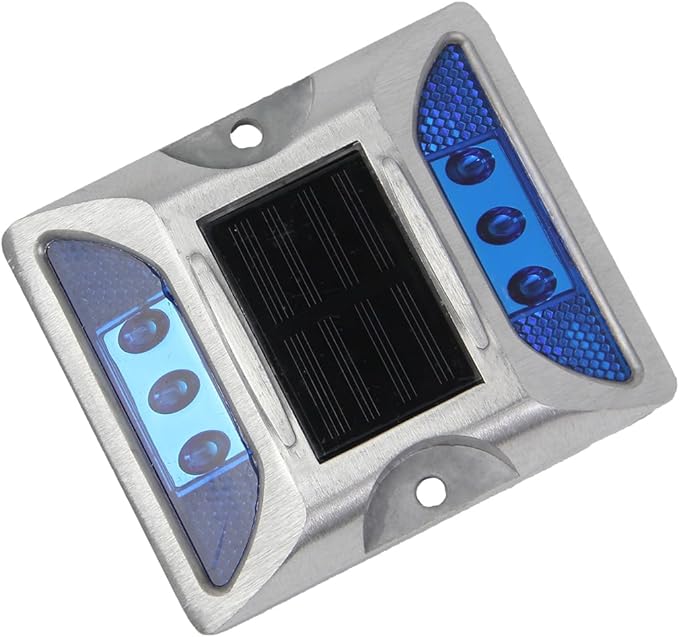 Wokyo Solar Power Road Reflector Waterproof Outdoor Warning Step Lights for Driveway Sidewalk Garden Pathway Yard | Lumora