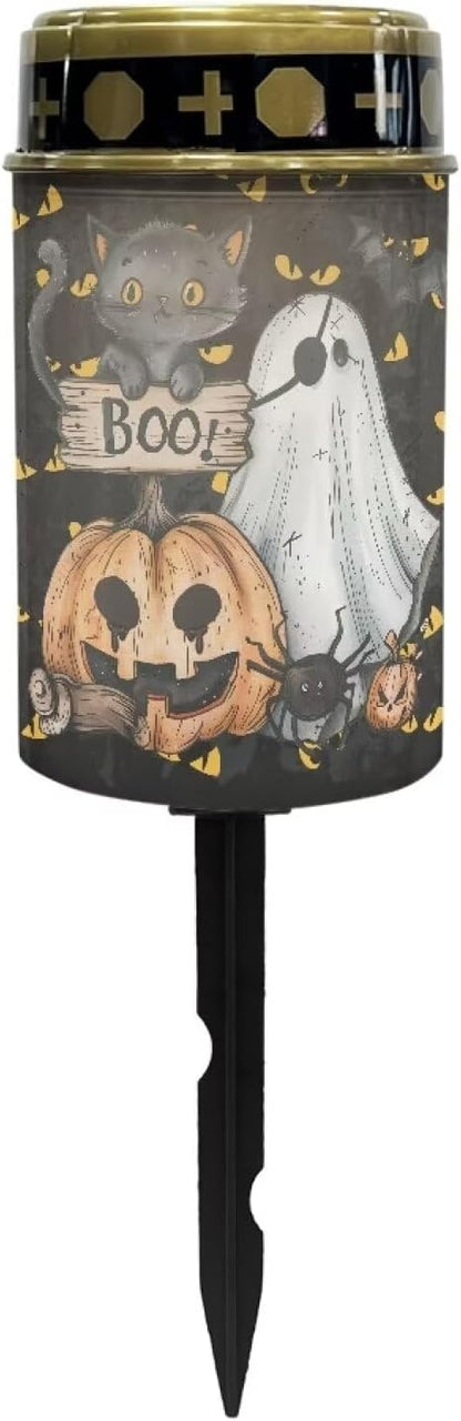 Pumpkin Solar Garden Lights Decorative Ghost Solar Lights Outdoor Solar Light for Chicken Coop Solar Outdoor Pathway Lights Small Outdoor Solar Lights Sidewalk Lights
