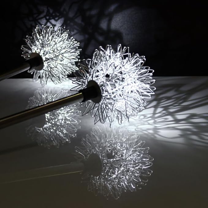 POPETPOP Dandelion Solar Garden Lights Led Decorative Outdoor Ground Stake Lighting for Lawn Pathway Yard No Wiring | Lumora