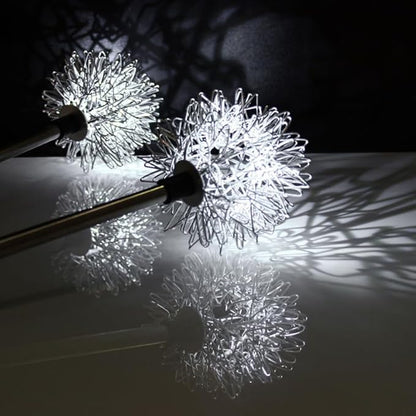POPETPOP Dandelion Solar Garden Lights Led Decorative Outdoor Ground Stake Lighting for Lawn Pathway Yard No Wiring Needed