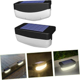 PartyKindom 2pcs Solar Stair Lamps for Outdoor Decks and Garden High-Efficiency Solar Panels LED Step Lights for | Lumora
