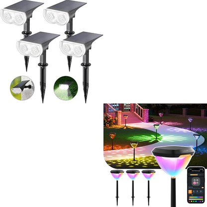 Linkind StarRay Lights with Smart Solar Pathway Lights SP6