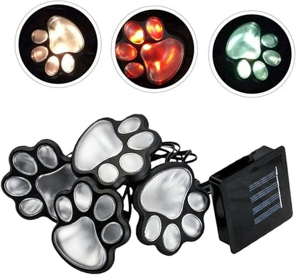 Amosfun 1set Outdoor Solar Print Lamp Led Garden Decor for Lawn and Patio Creative Solar Light for Decoration