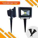 10 Pack Metal Ground Stake for LED Flood Lights, Compatible with 10W-100W, Outdoor Mount for Gardens, Yards, and | Lumora