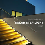 LED Solar Step Lights Waterproof Outdoor Stair Lights, Warm White Solar Deck Light IP67 Solar Decoration Lights for | Lumora