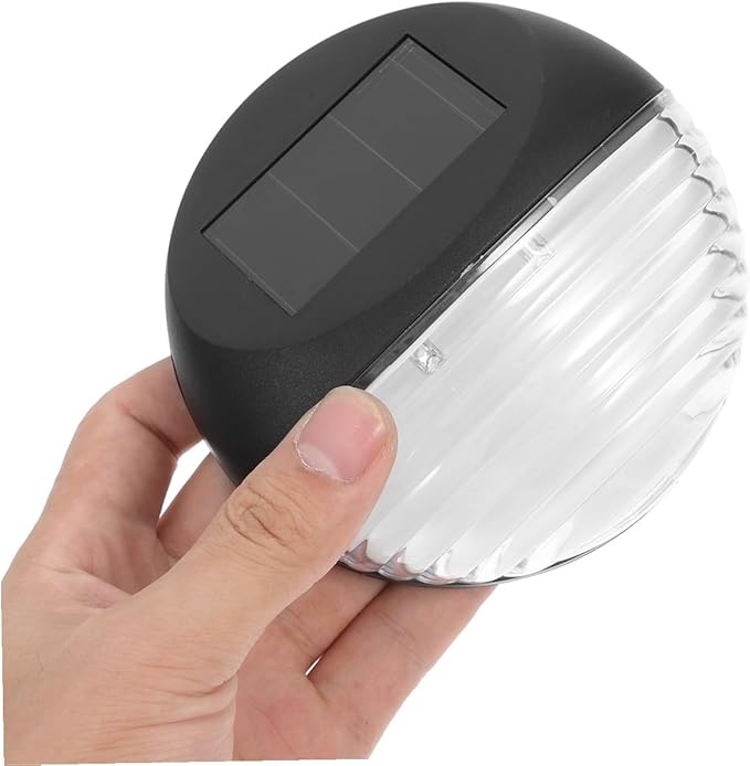 DOITOOL Solar Fence Lights Solar Step Lights Outdoor Stair Lighting Solar Wall Lights Waterproof Solar Garden Lights