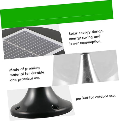 Veemoon LED Solar Garden Light Round Outdoor Lawn Landscape Lamp Weather Resistant for Patio Pathway Decor