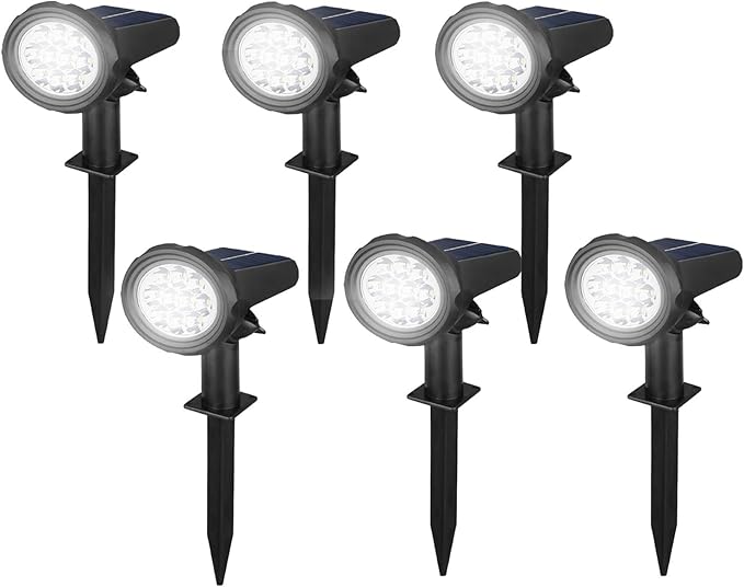 Solar Spot Lights Outdoor，Solar Lights Outdoor Waterproof IP68，Dark Sensing Auto On/Off，Suitable for Garden | Lumora