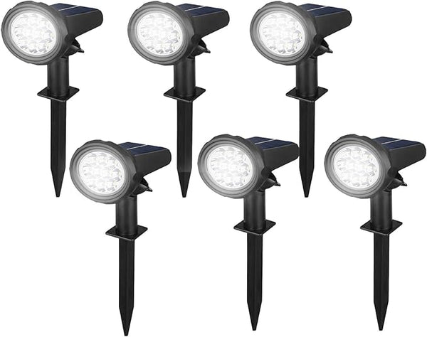 Solar Spot Lights Outdoor，Solar Lights Outdoor Waterproof IP68，Dark Sensing Auto On/Off，Suitable for Garden | Lumora