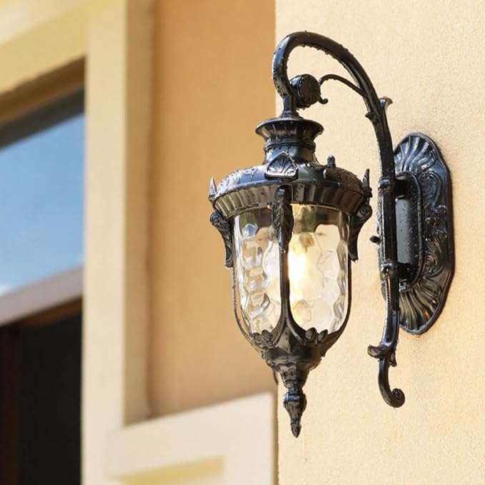 European Outdoor Wall Lamp, Light Ip54 Waterproof Garden, Retro Balcony Aisle Door Head s, Exterior Villa Sconces E26 Base