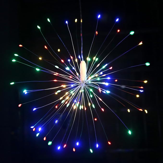 10 Pcs Total 1000 LED Firework Copper Wire Lights, 8 Modes Fairy Twinkle Lights Plug in String Lights 1M/3.3FT | Lumora