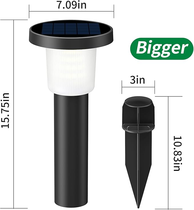 intelamp Solar Garden Lights Outdoor Waterproof, 2 Pack Bright LED Solar Powered Patio Decor Lighting Outside with Remote Control 3 Color Auto On/Off Yard Light for Lawn Pathway Porch Landscape Path