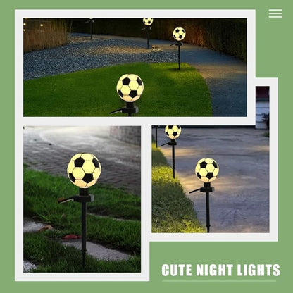 GANAZONO Solar Garden Stake Lamp Decorative Soccer Light for Yard Led Lawn Lamp Solar-Powered Patio Decorations
