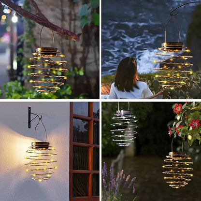 4 Pack Outdoor Solar Hanging Lantern Lights - Waterproof Solar Pineapple Light Outdoor for Garden,Yard Porch Lawn Backyard Landscape Pathway Patio Outside Gardening (Colored Light)
