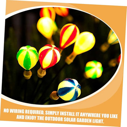BESPORTBLE 2pcs Solar Garden Light Hot Air Balloon Decorative Lights Outdoor Patio Decorative Garden