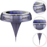 Outdoor Solar Pathway Light 8 LED Warm White Garden Ground Plug Lamp Waterproof for Yard Lawn Landscaping | Lumora
