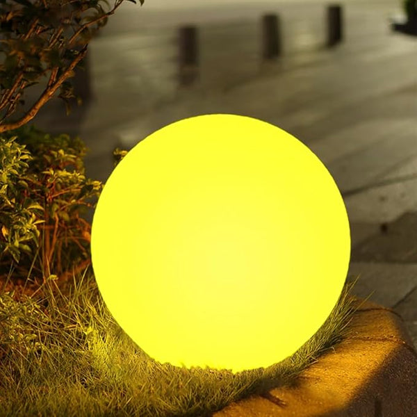 10-in Solar Globe Light, Solar Garden Ball Light Outdoor w/Remote, 16 RGB Color 4 Modes Glowing Ball, Waterproof | Lumora