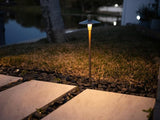 12V Brass LED Landscape Lighting Kit (6 Outdoor Spotlights, 2 Path Lights) with 100W Low Voltage Transformer for | Lumora