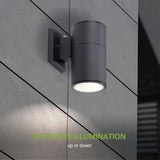 ASD 1 Light Dusk to Dawn Outdoor Wall Light Fixture | 60W E26 Bulb Socket 120V ETL Cylinder Up Down Lights | | Lumora