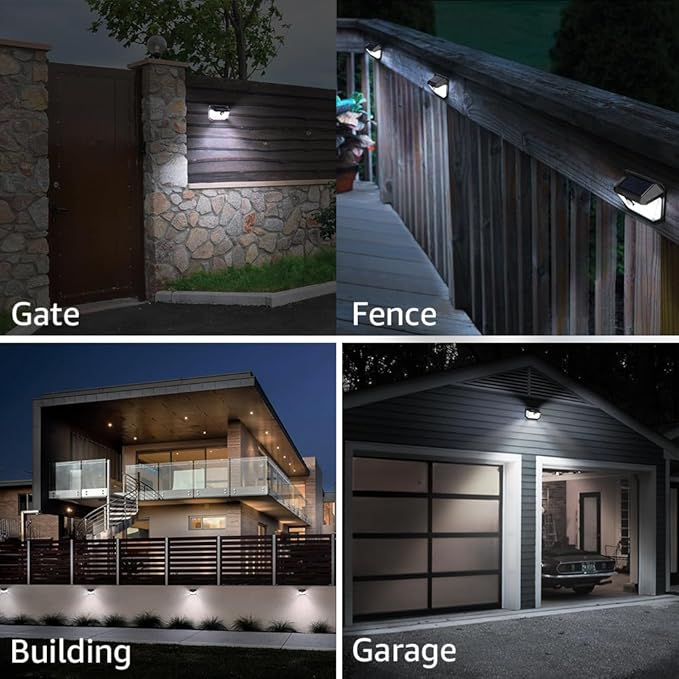 TORCHSTAR Solar Motion Sensor Lights Outdoor, IP65 Waterproof Cordless Outdoor Wall Lighting for Driveway, Patio | Lumora