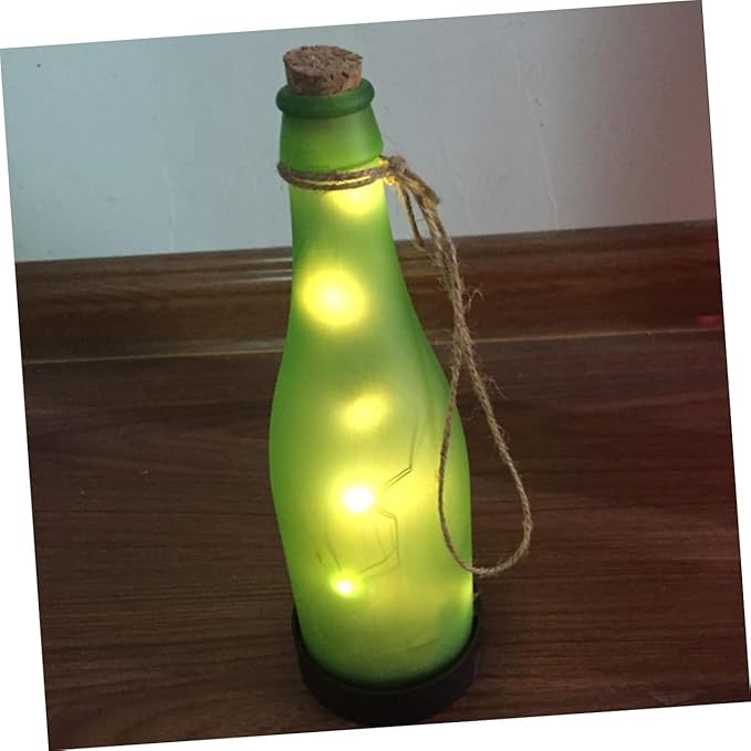 5 Pcs Solar Bottle Lights Led Plastic Waterproof Outdoor Garden Yard Patio Pathway Lights for Christmas Halloween Weddings Random