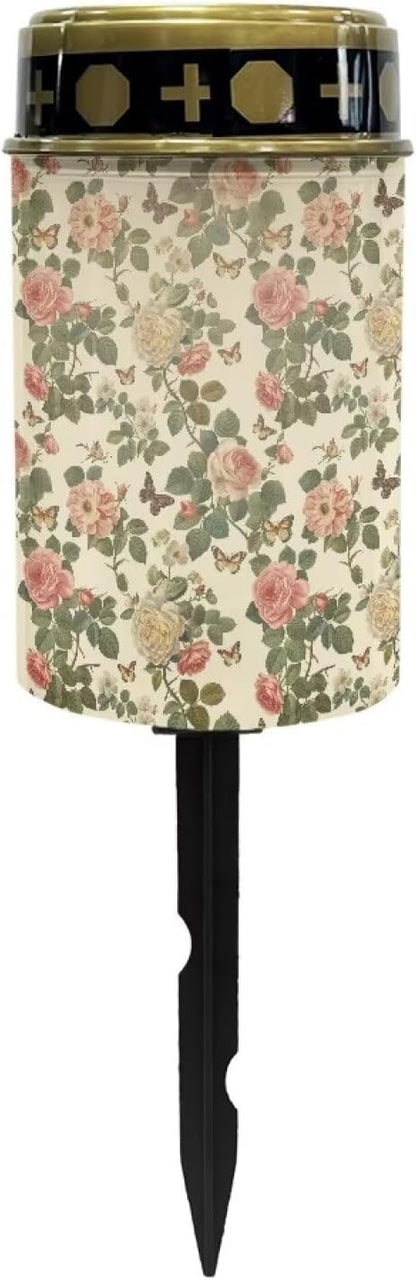 Roses Solar Outdoor Lights for Patio Butterfly Solar Lights Outdoor Flowers Solar Light Outdoor Lawn Lights Solar Powered Waterproof Garden Lights Solar Outdoor Yard Lights